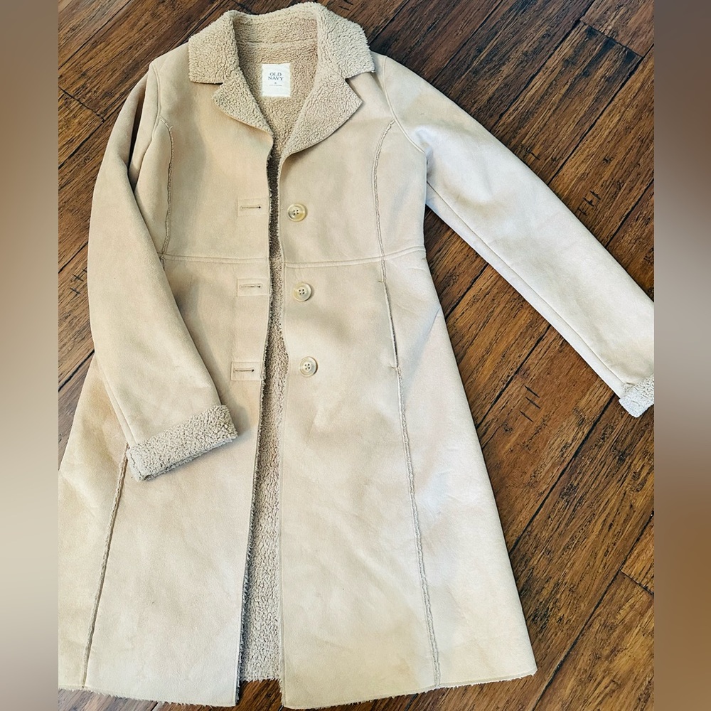 Old Navy faux suede coat